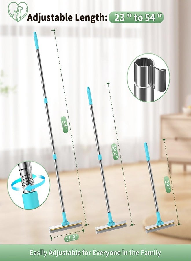 TIKIWIK Carpet Rake for Pet Hair Removal with Extra-Long and Thickened Brush, 3-Pack Pet Hair Removal Tool, 54" Adjustable Long Handle, Cat and Dog Hair Remover for Carpets, Sofa, Clothes, Couch and Stairs - Image 3